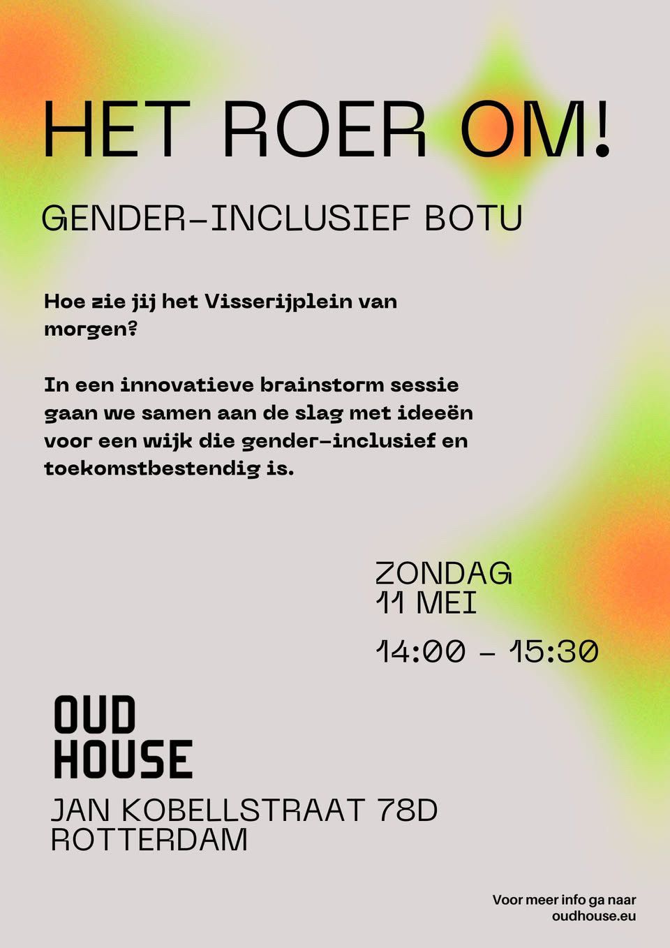 May.11 | Het Roer Om! Gender-inclusief BoTu.